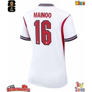 England Kobbie Mainoo #16 Replica Home Stadium Shirt for Women World Cup 2026 Short Sleeve